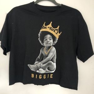 Biggie Black Crop Top